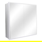 Dulap de baie cu oglinda Poliana, Pakoworld, 70x17x70 cm, PAL/sticla, alb