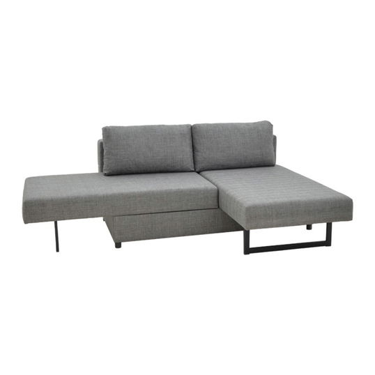 Coltar extensibil Defry, Pakoworld, 230x165x72 cm, textil, gri