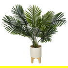 Planta artificiala in ghiveci Green, Pakoworld, 83x75x65 cm, lemn/PVC, alb/verde