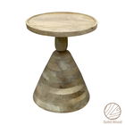 Masuta living Spello, Inart, 38x38x46 cm, lemn de mango, natural
