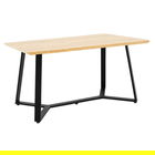 Masa dining Gemma, Pakoworld, 140x80x75 cm, metal, sonoma/negru