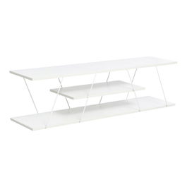 Comoda TV Tars, Pakoworld, 120x30x33 cm, PAL/metal, alb