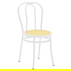 Scaun Vienna, Pakoworld, 40x47x85 cm, ratan sintetic/metal, alb