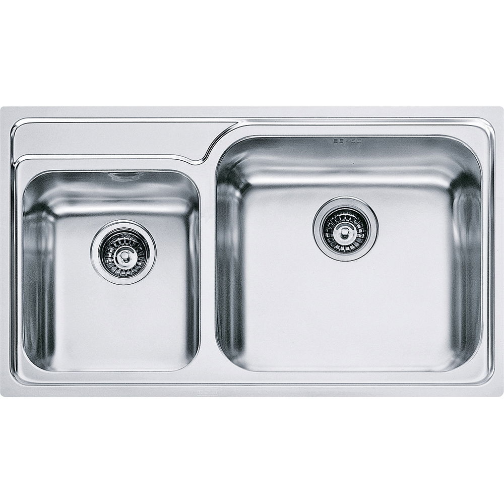 Chiuveta bucatarie Franke Galassia GAX 620 slim cu 2 cuve 860x500mm inox