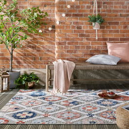 Covor de exterior Flora Outdoor Grey, Flair Rugs, 160x230 cm, polipropilena, gri