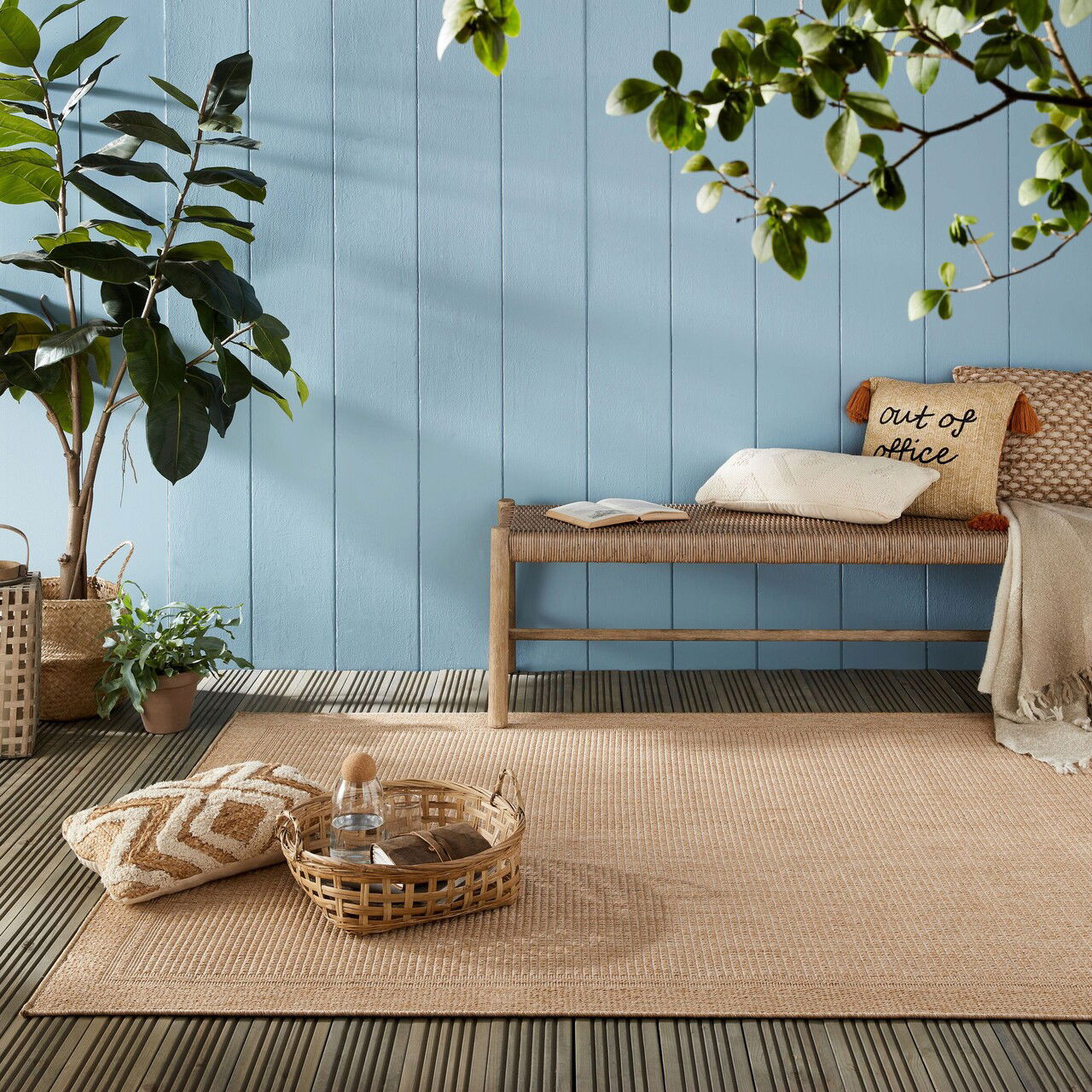 Covor pentru exterior Weave, Flair Rugs, 80x150 cm, polipropilena, natural