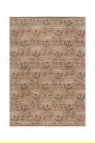 Covor Arriana Jute Floral, Flair Rugs, 80x150 cm, iuta/poliester/bumbac, natural