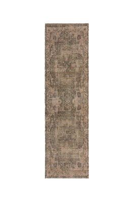 Covor Selena Jute Green, Flair Rugs, 60x230 cm, iuta/poliester/bumbac, verde