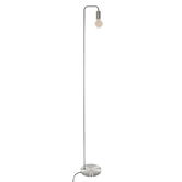 Lampadar Keli, Pakoworld, 20x20x150 cm, 1 x E27, 40W, metal, argintiu