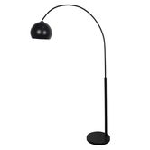 Lampadar Navigate, Pakoworld, 99x33x190 cm, 1 x E27, 60W, marmura/metal, negru