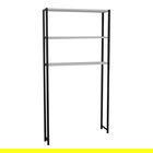 Dulap pentru masina de spalat Bothy, Pakoworld, 70x21x150 cm, PAL/metal, alb/negru