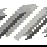 Set 2 noptiere Immerse, Pakoworld, 27x25x60 cm, PAL melaminat, gri/alb