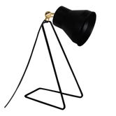 Lampa de masa PWL-1065, Pakoworld, 12x30x35 cm, metal, negru/auriu