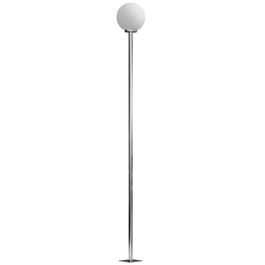 Outsunny Lumină Poștală în Aer Liber, Stâlp de Lampă Impermeabil cu Fir pentru Grădină, Cale, Alee, Oțel Inoxidabil și Acrilic, Φ25x223 cm, Alb Crem