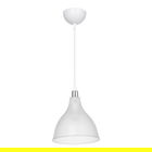Lustra Orazio, Pakoworld, 18.5x18.5x56 cm, 1 x E27, 20W, polipropilena, transparent/alb