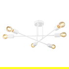 Lustra PWL-1122, Pakoworld, 61x61x25 cm, 6 x E27, metal, alb