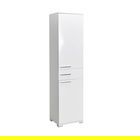 Dulap multifunctional Chad, Pakoworld, 45x40x188 cm, PAL melaminat, alb lucios
