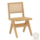 Scaun Brenin, Pakoworld, 45x56x82 cm, lemn de cauciuc/ratan, natural