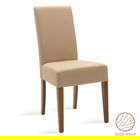 Scaun Ditta, Pakoworld, 45x58x96 cm, piele ecologica/lemn masiv de fag, mocha/maro