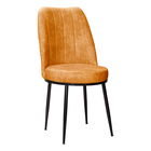 Scaun Farell, Pakoworld, 46x48x92 cm, textil/metal, portocaliu vintage/negru