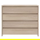 Comoda cu 4 sertare Selina, Pakoworld, 105x40.5x92 cm, PAL melaminat, sonoma