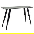 Consola Lifo, Pakoworld, 120x60x75 cm, MDF/fier, gri inchis/negru