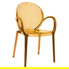 Scaun Flair, Pakoworld, 58x52x87 cm, policarbonat, maro
