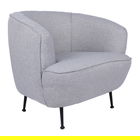 Fotoliu PWF-0568, Pakketo, 83x72x75 cm, poliester/lemn de fag, gri/auriu