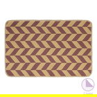 Covoras de baie PWC-0087, Pakoworld, 50x80 cm, bumbac/poliester, mov/bej