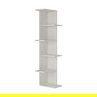 Corp biblioteca Saso, Pakoworld, 37x37x141 cm, PAL melaminat, alb