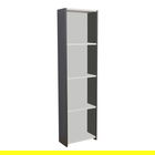 Corp biblioteca Courtnai, Pakoworld, 40x19.5x170 cm, PAL melaminat, antracit/alb