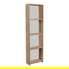 Corp biblioteca Courtnai, Pakoworld, 40x19.5x170 cm, PAL melaminat, maro