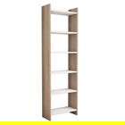 Corp biblioteca Darco, Pakoworld, 48.6x22x160 cm, PAL melaminat, maro/alb
