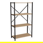 Corp biblioteca Jackrey, Pakoworld, 60x30x114 cm, PAL/metal, maro/negru