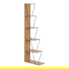 Corp biblioteca Tars, Pakoworld, 50x22x150 cm, PAL/metal, sonoma/negru