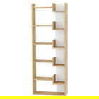 Corp biblioteca Oppa, Pakoworld, 61x22x162 cm, PAL melaminat, natural/alb