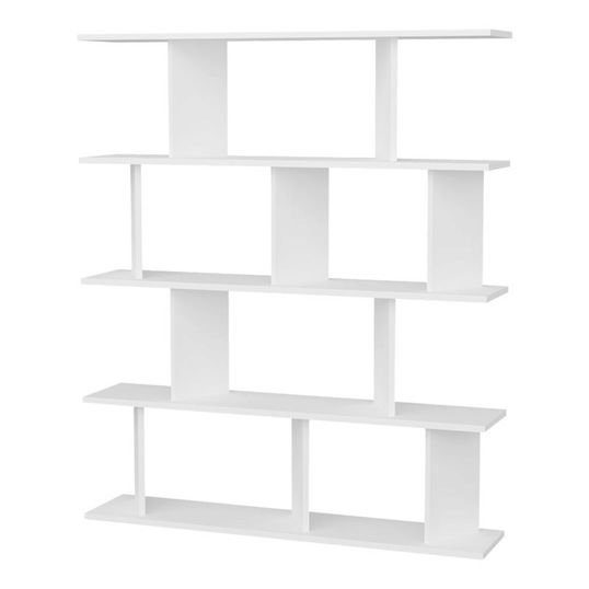 Corp biblioteca Ratu, Pakoworld, 120x24.6x141 cm, PAL, alb