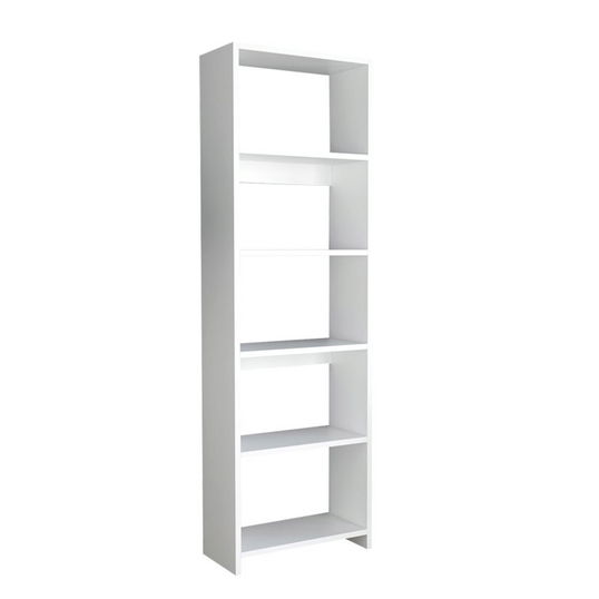 Corp biblioteca Robelo, Pakoworld, 48.6x22x160 cm, PAL melaminat, alb