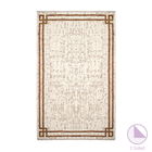 Covor cu doua fete PWC-0045, Pakoworld, 120x180 cm, bumbac, alb/roz/bej