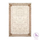 Covor cu doua fete PWC-0045, Pakoworld, 160x230 cm, bumbac natural, alb/roz/bej