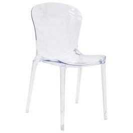 Scaun Sawyer, Pakoworld, 51x50x88 cm, policarbonat, transparent