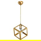 Lustra Deepora, Pakoworld, 20x20x70 cm, 1 x E27, 60W, metal, auriu