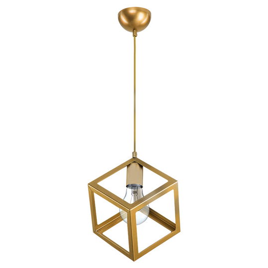 Lustra Deepora, Pakoworld, 20x20x70 cm, 1 x E27, 60W, metal, auriu