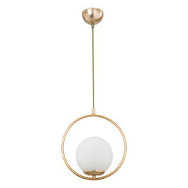 Lustra PWL-1193, Pakoworld, 26x26x75 cm, 1 x E27, 20W, metal, auriu