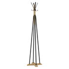 Cuier Myra, Pakoworld, 40x40x160 cm, lemn/metal, natural/negru