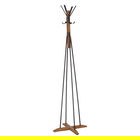 Cuier Myra, Pakoworld, 40x40x160 cm, lemn/metal, maro/negru
