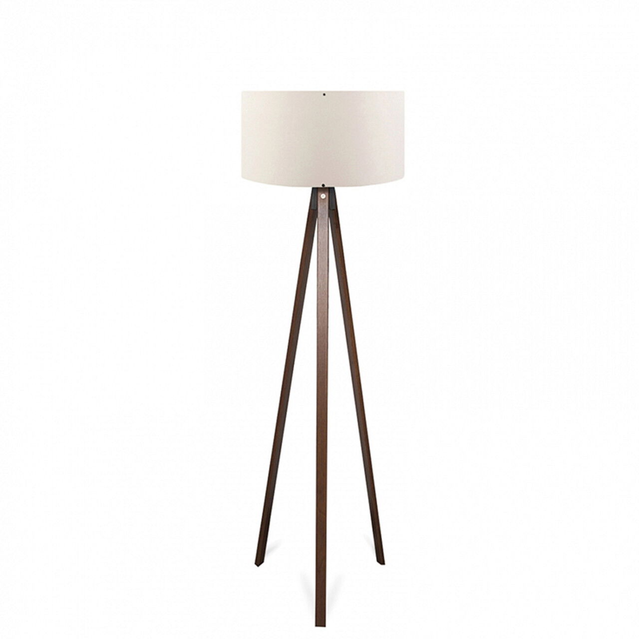 Lampadar PWL-1059, Pakoworld, 38x38x140 cm, 1 x E27, MDF/textil, maro;bej