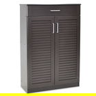 Pantofar cu 2 usi Sante, Pakoworld, 20 perechi pantofi, 80x37x123 cm, PAL/MDF, wenge