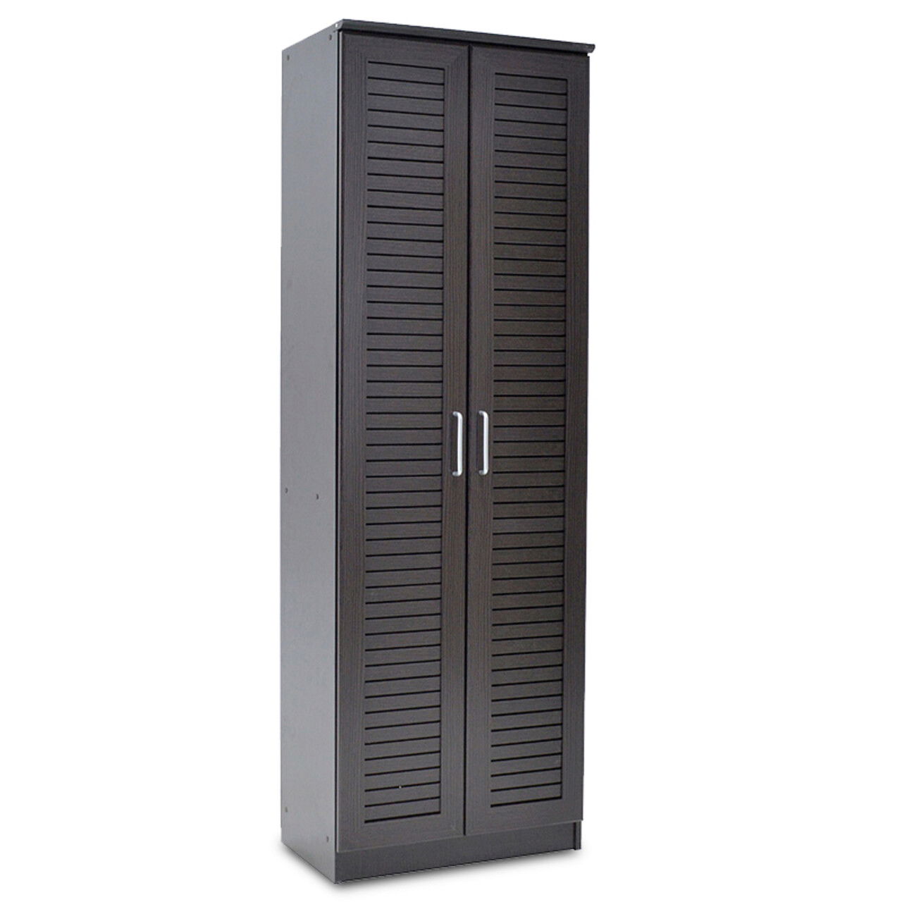 Pantofar cu 2 usi Sante, Pakoworld, 21 perechi pantofi, 60x37x183 cm, PAL melaminat, wenge