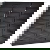 Pantofar cu 3 usi Sante, Pakoworld, 30 perechi pantofi, 120x37x123 cm, PAL/MDF, wenge